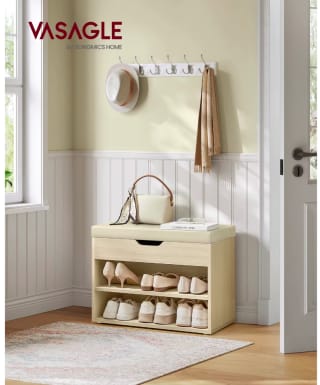 VASAGLE Banco Zapatero 60x30x44cm por 33,36€