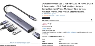 UGREEN Revodok USB C Hub PD100W voor €12,34 bij Amazon