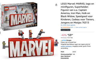 LEGO® Marvel Super Heroes 76313 MARVEL logo en minifiguren voor €59,99 bij Amazon