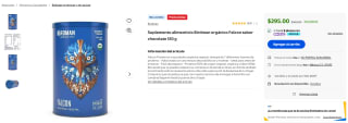Proteína Birdman Falcon Chocolate 510g por $295 | Oferta Walmart