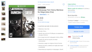 Tom Clancy Rainbow Six Siege Xbox por $69 | Mercado Libre