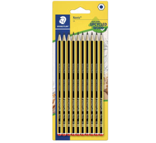 STAEDTLER Noris 120-2BK10D lápices de madera certificada color negro