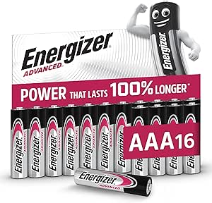 Energizer Advanced Pilas AAA (Paquete de 16) 1,5V Baterías Alcalinas por 7.50€