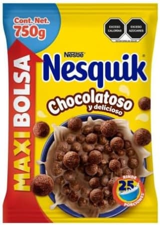 Cereal Nestlé Nesquik Mini Bolitas de Maíz 750g por $45 en Amazon