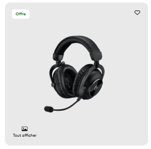 Casque Sans Fil Logitech G Pro X 2 à 209€