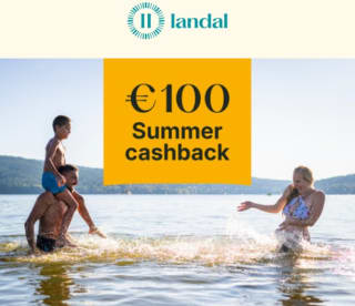 €100 cashback op je zomerboeking bij Landal
