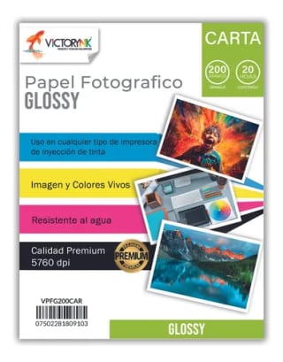 Papel Fotográfico Glossy 200gr 100 Hojas por $248 | Oferta Mercado Libre