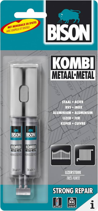 Bison Kombi Metaal Blister 24 ml, voor €8,69 bij Amazon