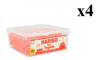 4 x HARIBO Maxi Tagada Golosinas 150 unidades fresa recubiertas de azúcar por 19.96€