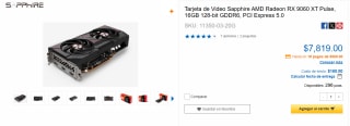 Tarjeta Sapphire AMD Radeon RX 9060 XT Pulse por $7,819 | CyberPuerta