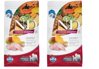 2 x Farmina N&D Tropical Selection Pienso De Pollo Para Perros 2kg por 15.98€