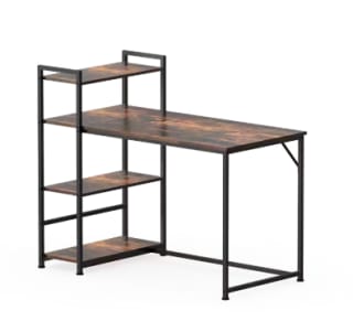 Bureau pratique FD5 avec 4 niveaux d'étagères à 99,99€