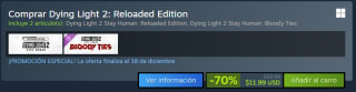 Dying Light 2: Reloaded Edition por $299 | Oferta Steam