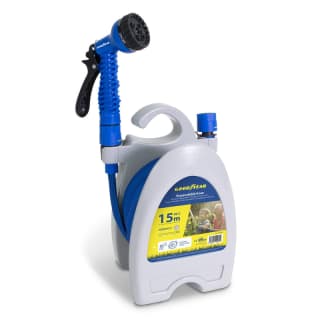 Goodyear Manguera Jardín 15 m Extensible Látex Antitorsión Azul Resistente por 9.99€