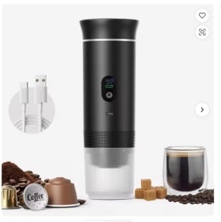 Cafetera de cápsulas portátil electrónica recargable por 16,10€