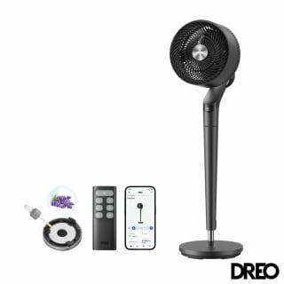 DREO TurboPoly 350S Smart Pedestal Fan with 3D Oscillation