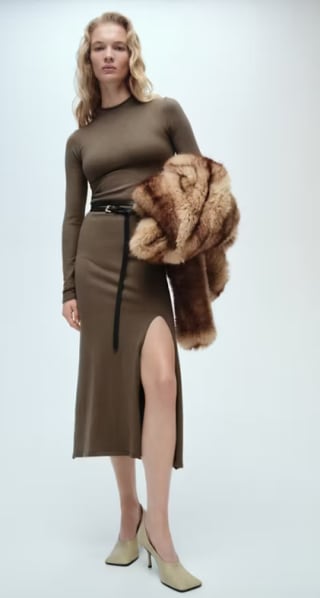 Vestido punto abertura por 4.99€