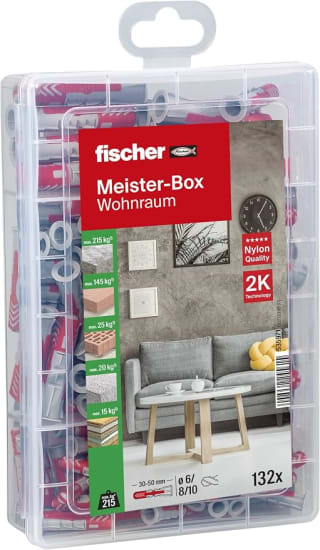 fischer Meister Box DuoPower (132-delig) voor €9,14 bij Amazon