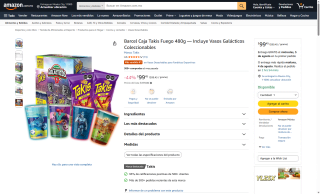 Caja Takis Fuego 480g con Vasos por $99 | Oferta Amazon