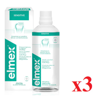 3 x ELMEX Enjuague Sensibilidad 400 ml por 11.97€