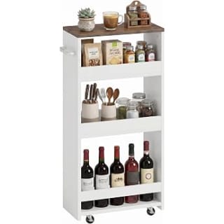 VASAGLE Carrito de Almacenaje 4 Niveles, 40 x 20 x 86,5 cm por 36,79€ en Amazon