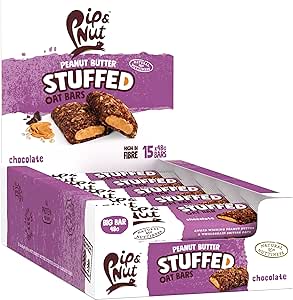 Pip & Nut Peanut Butter Stuffed Oat Bar Chocolate, 15 x 48g - discount at checkout