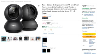 Tapo C211 Cámara de Seguridad Interior TP-Link 2K (2 piezas) por $812 en Amazon