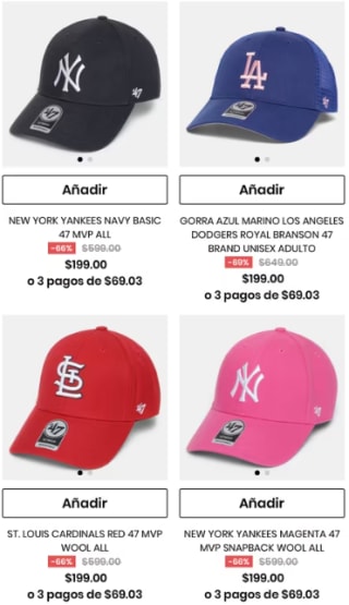 Gorras 47 en Oferta | Privalia