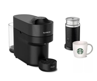 Nespresso DELONGHI Vertuo Pop Noir + mousseur de lait + 1 Mug à 79,99€