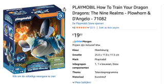 PLAYMOBIL - Dragons: The Nine Realms - Plowhorn & D'Angelo voor €19,02 bij Amazon