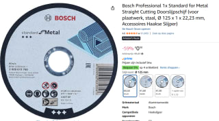 BOSCH 2608619768 slijpschijf voor €0,50 bij Amazon
