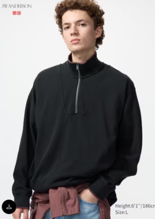 Sweat Half-Zip Pullover voor €19,90 bij uniqlo