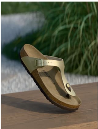 Sandales tongs GIZEH BF GOLDN REGULAR Birkenstock à 89,95€