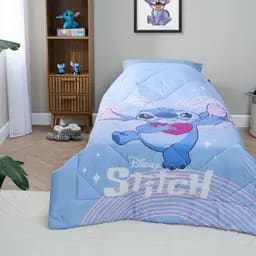 Lazy all-in-one kinderdekbed Stitch 1-persoons voor €19,95 bij de Action