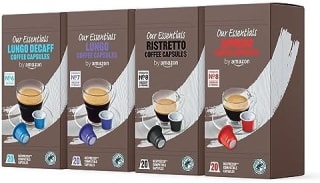 80 cápsulas by Amazon Paquete Variado Cápsulas Café Espresso Compatibles Nespresso