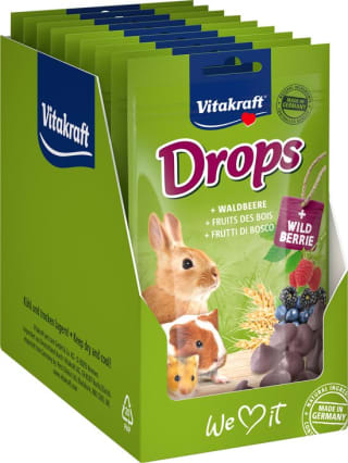 9x75 gram Vitakraft Drops met bosbessen - Knaagdiersnacks voor €8,75 bij Bol