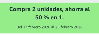Compra 2 Unidades, Ahorra el 50% en 1 Alimentación, Belleza y Salud desde Amazon.