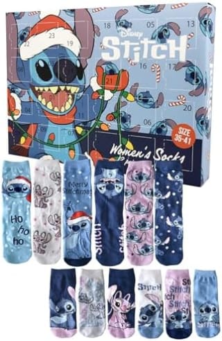 Disney Lilo & Stitch Calendario de Adviento con 12 pares calcetines mujer por 19.95€