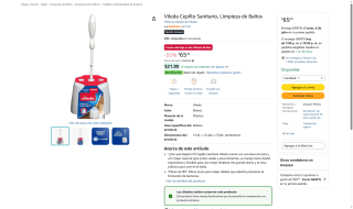 Cepillo Sanitario Vileda con Base por $65 | Oferta Amazon