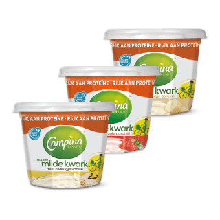 Campina milde kwark (500 g) voor €1,49 bij Dirk