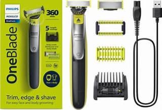 Philips OneBlade 360 Face Kit Bundle for £32.38 Student Discount