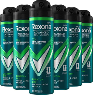 Rexona Men Advanced Protection Quantum Dry (6 x 150 ml) voor €11,30 bij Amazon