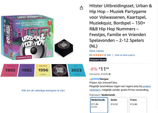 Hitster Urban & Hip-Hop Uitbreiding voor €11,99 bij Amazon