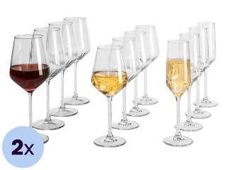 Ritzenhoff & Breker 24-delige Jive Glazenset voor €21,95 bij iBOOD
