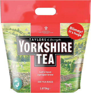 Yorkshire Tea, 600 tea bags (1.875 kg) for £14.99 at Amazon