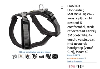 Hondentuig Maldon Up voor €16,68 bij Amazon