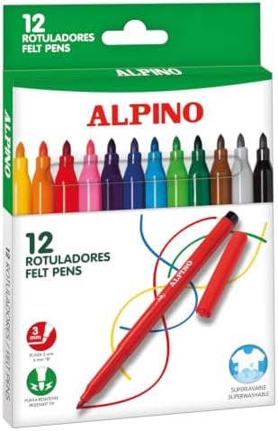 3 Unidades Alpino 12 Rotuladores de Colores por 4,38€
