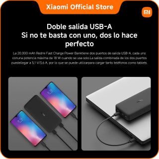 Xiaomi Redmi 20000 mAh power bank por 12,18€ en AliExpress