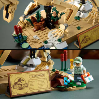 LEGO Jurassic World 77985 Les Fossiles de Dinosaure : le Tricératops à 79,99€