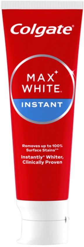 Colgate Max White Instant Whitening tandpasta (12 x 75ml) voor €12,63 bij Bol